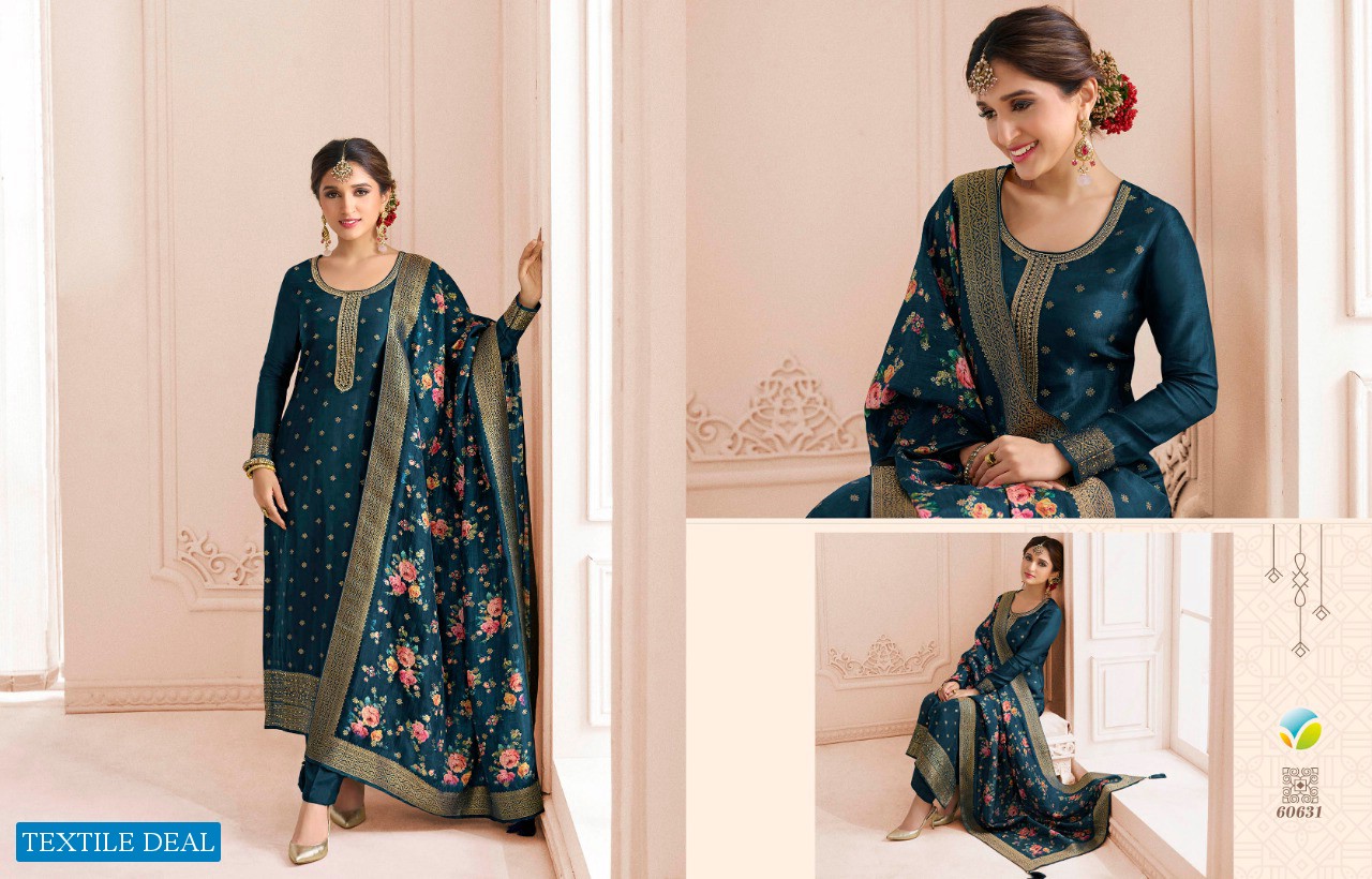 Vinay Zareena Vol-3 HIt List Wholesale Pure Dola Jacquard Straight Salwar Suits