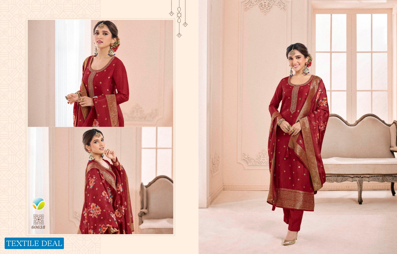 Vinay Zareena Vol-3 HIt List Wholesale Pure Dola Jacquard Straight Salwar Suits