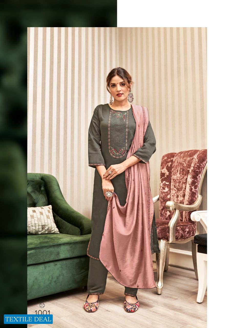 Brij Tencel Wholesale Readymade 3 Piece Salwar Suits