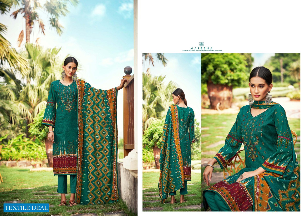 Romani Mareena 6th Edition Wholesale Soft Cotton With Work Dress Material
