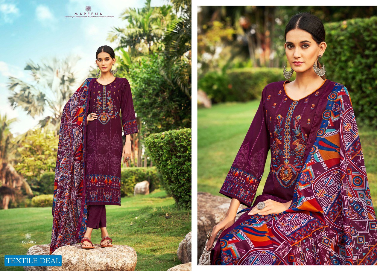 Romani Mareena 6th Edition Wholesale Soft Cotton With Work Dress Material