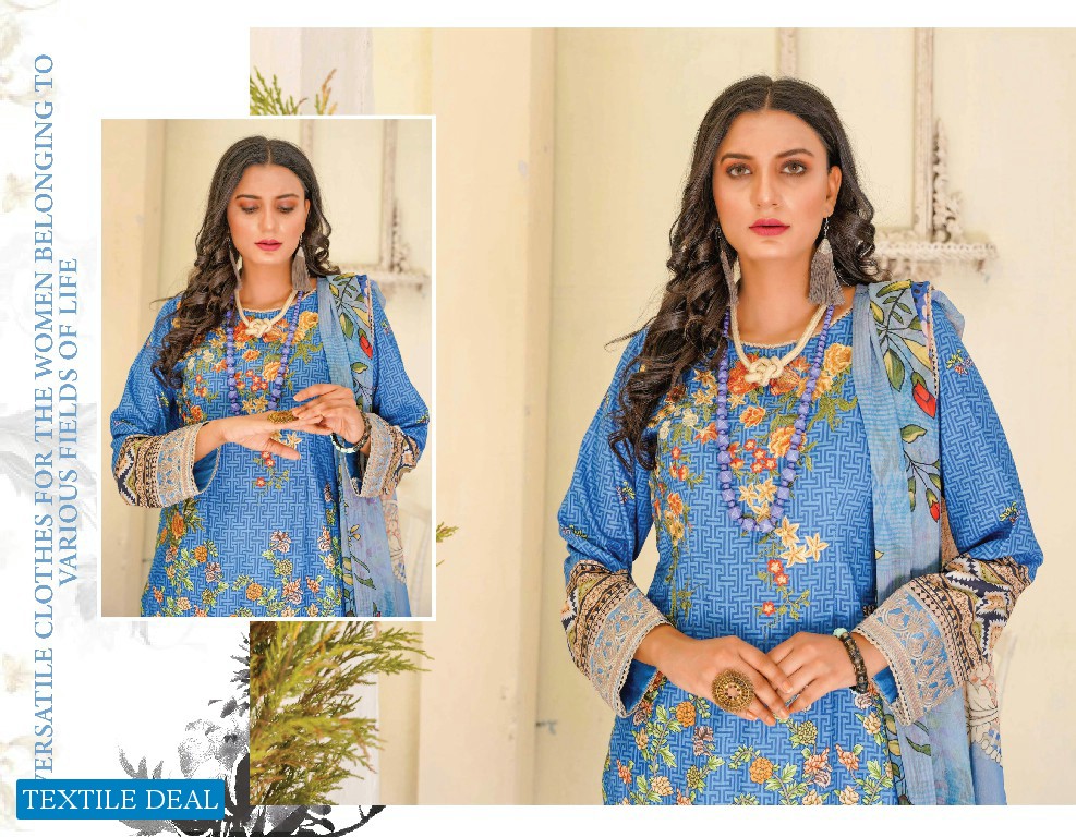 ZS Zoohra Embroidered Lawn With Bamber Dupatta Vol-1 Wholesale Original Pakistani Dress