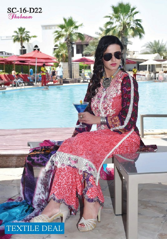 Shabnam Luxury Lawn Collection Original Pakistani Dress