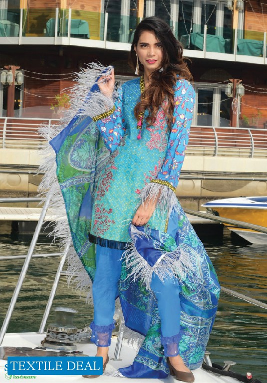 Shabnam Luxury Lawn Collection Original Pakistani Dress