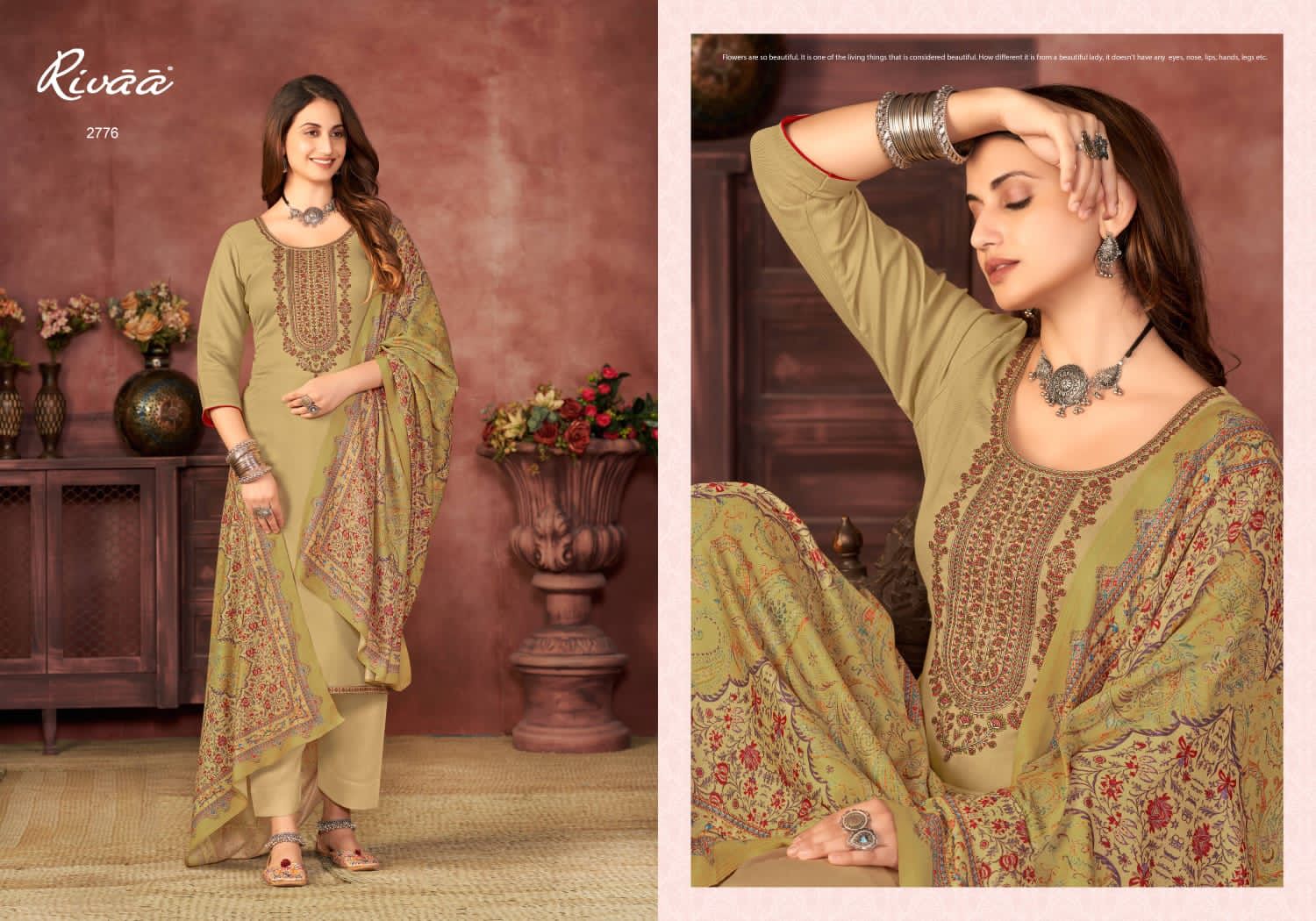 RIVAA LUBEENA VOL 2 PASHMINA EMBROIDERY WINTER DRESSES SUPPLIER