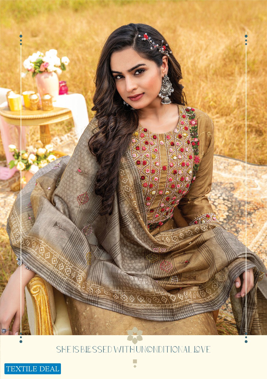 Anju Insta Girl Vol-3 Wholesale Kurti Pant With Heavy Dupatta Catalogs