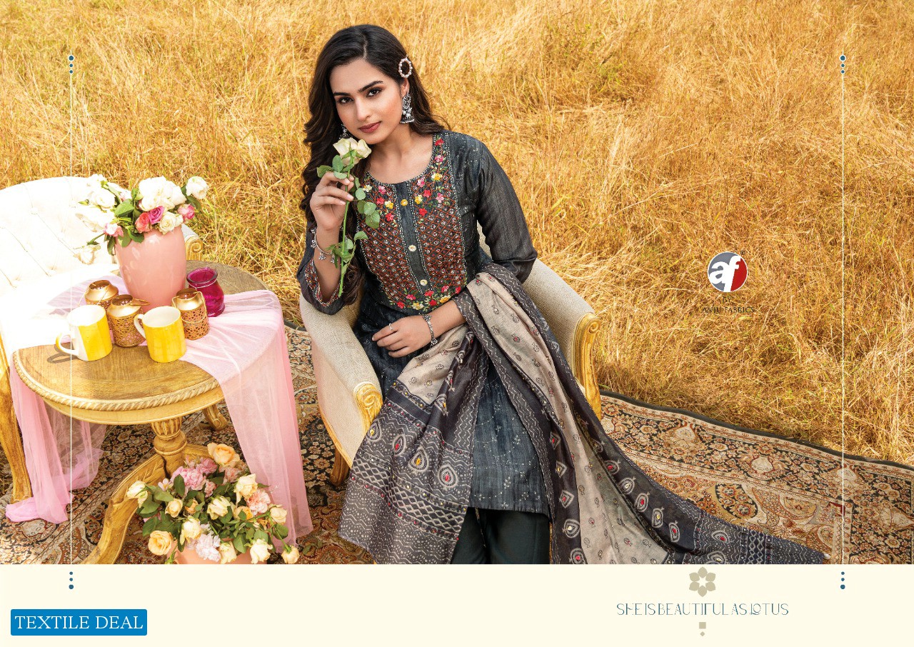 Anju Insta Girl Vol-3 Wholesale Kurti Pant With Heavy Dupatta Catalogs