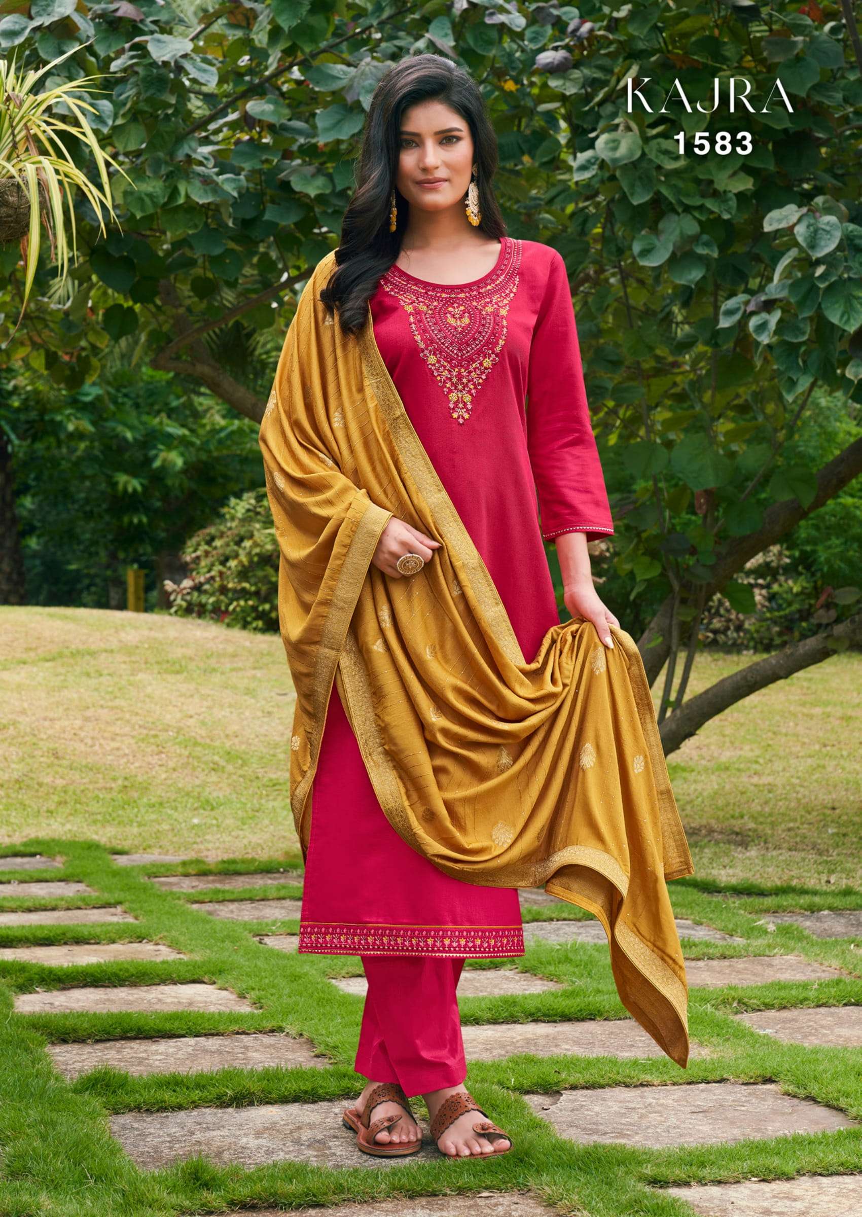 TRIPLE AAA KAJRA GADWAL SILK FANCY LADIES SUITS