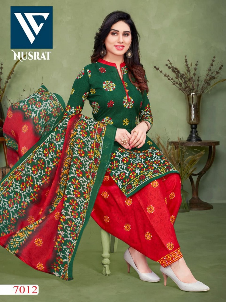 Vandana Nusrat Vol-7 Wholesale Readymade Cotton Dress