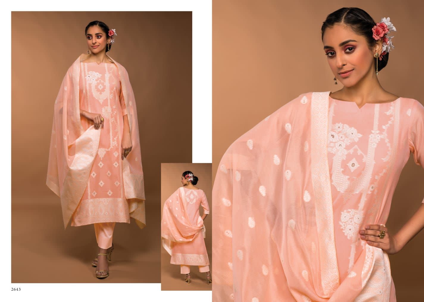 Rivaa Bindiya Vol-3 Wholesale Pure Cotton Banarasi Jacquard Dress Material