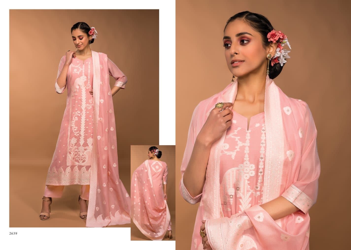 Rivaa Bindiya Vol-3 Wholesale Pure Cotton Banarasi Jacquard Dress Material