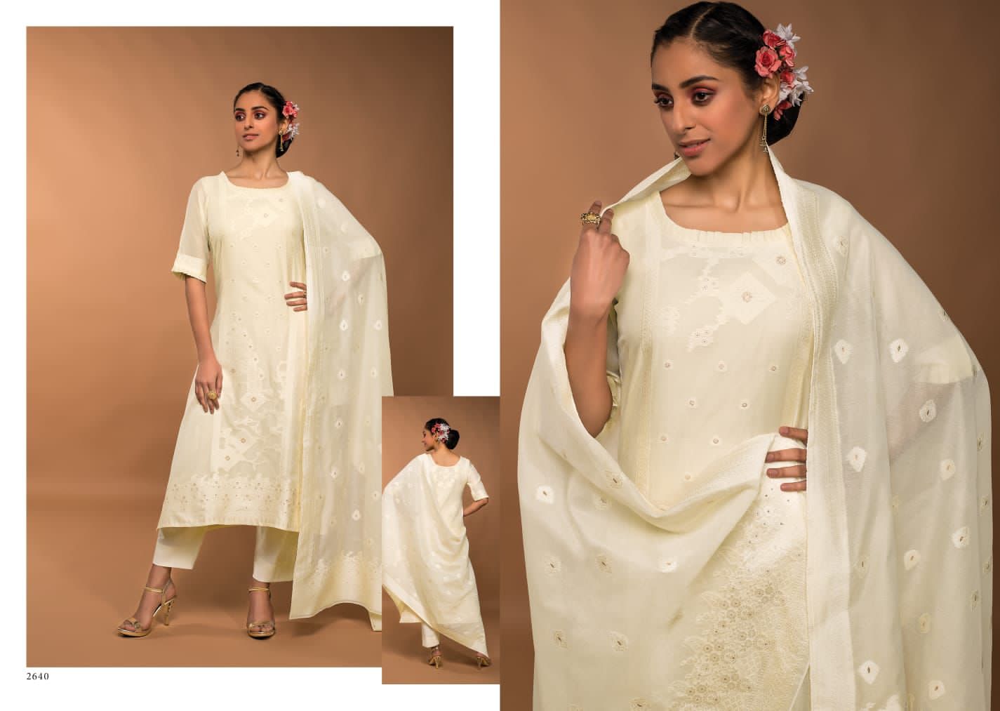 Rivaa Bindiya Vol-3 Wholesale Pure Cotton Banarasi Jacquard Dress Material