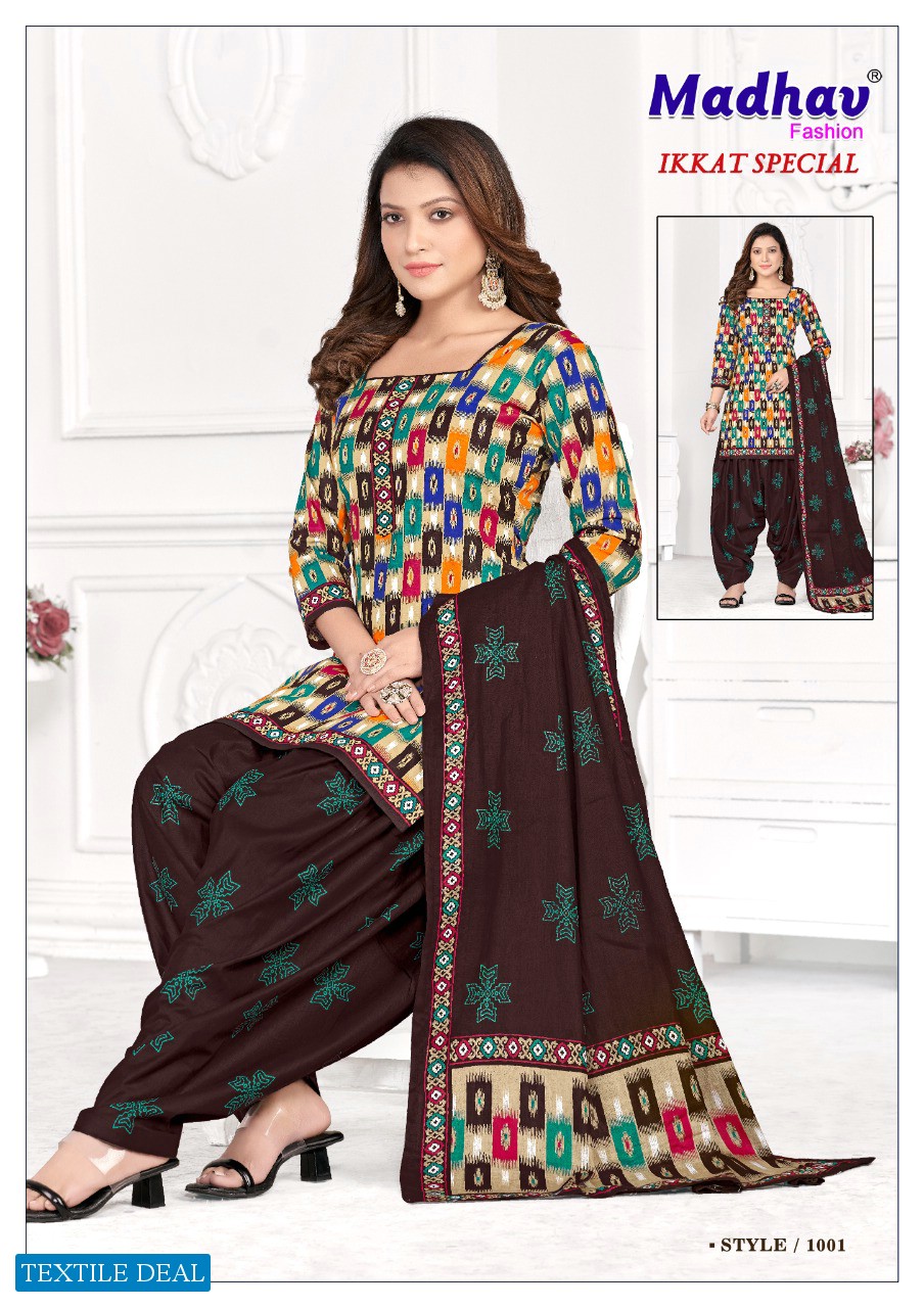 Madhav Ikkat Special Vol-1 Wholesale Pure Cotton Printed Dress Material