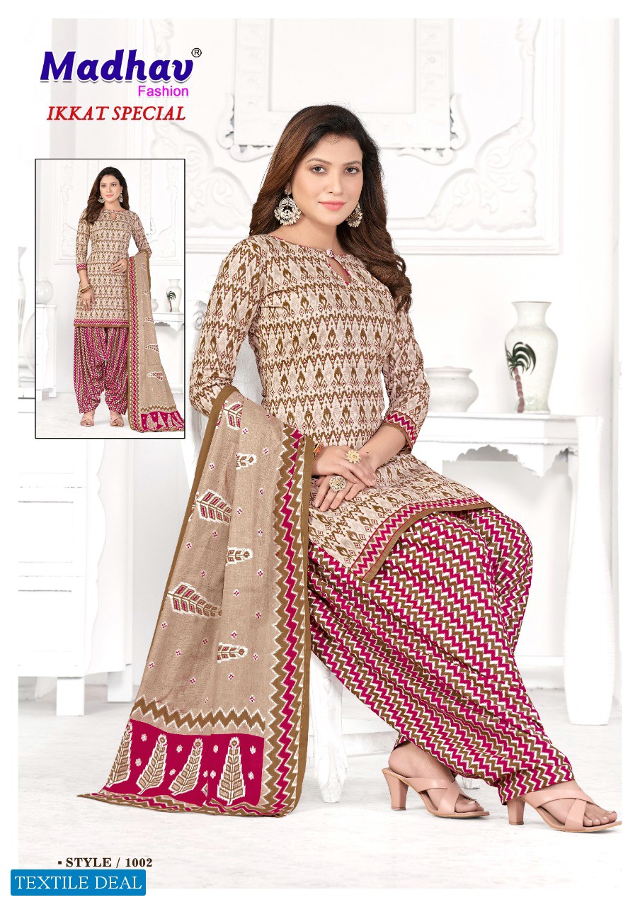 Madhav Ikkat Special Vol-1 Wholesale Pure Cotton Printed Dress Material