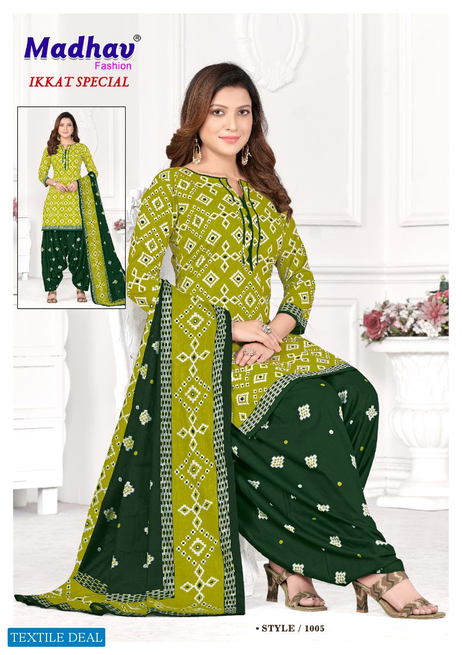 Madhav Ikkat Special Vol-1 Wholesale Pure Cotton Printed Dress Material