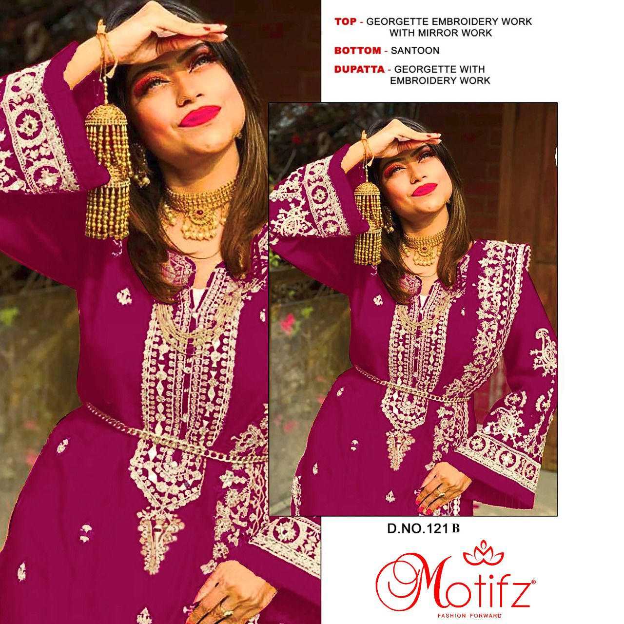Motifz D.no 121 Wholesale Pakistani Concept Salwar Suits