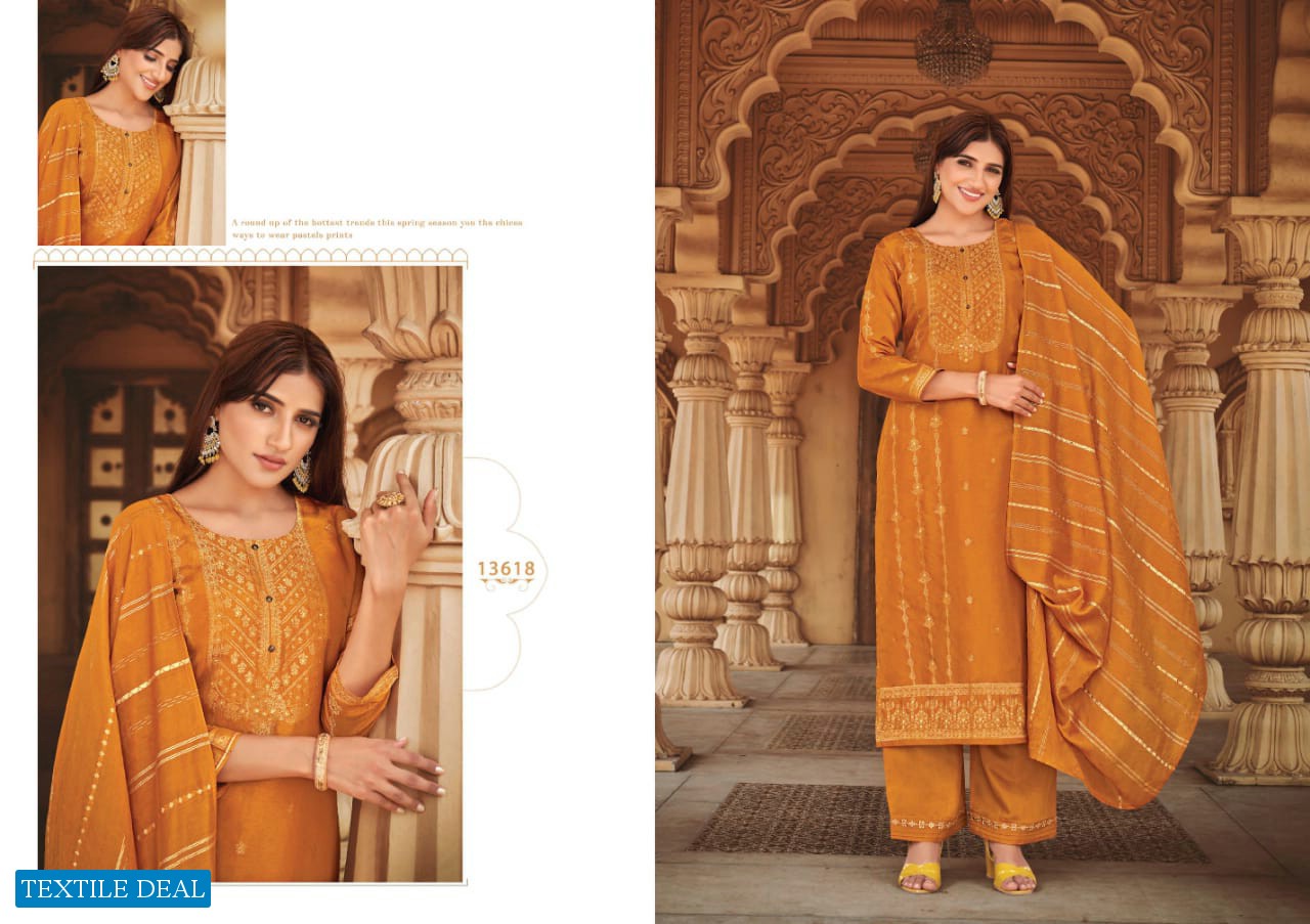 ERIKA BY KALAROOP PURE JACQUARD READYMADE SALWAR KAMEEZ