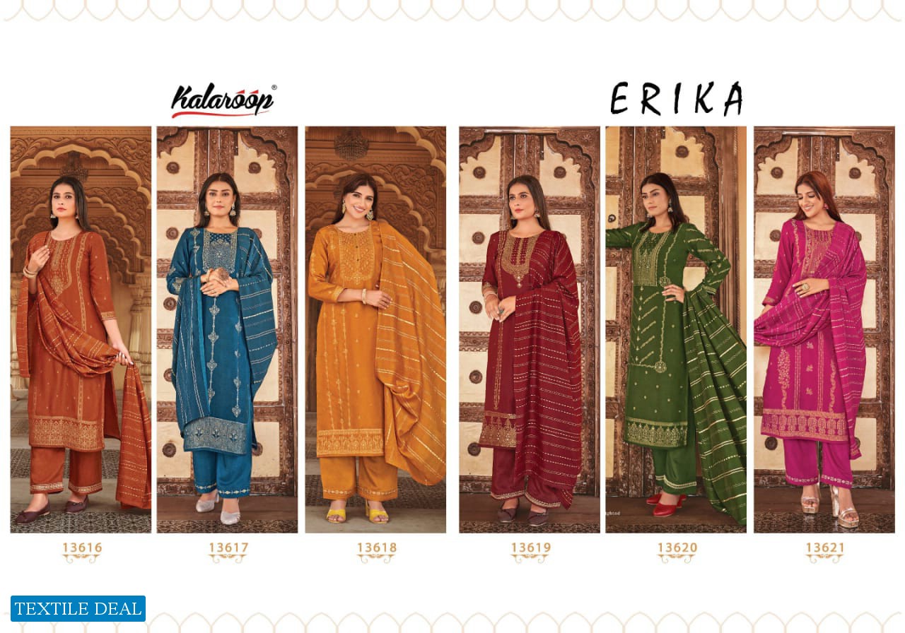 ERIKA BY KALAROOP PURE JACQUARD READYMADE SALWAR KAMEEZ