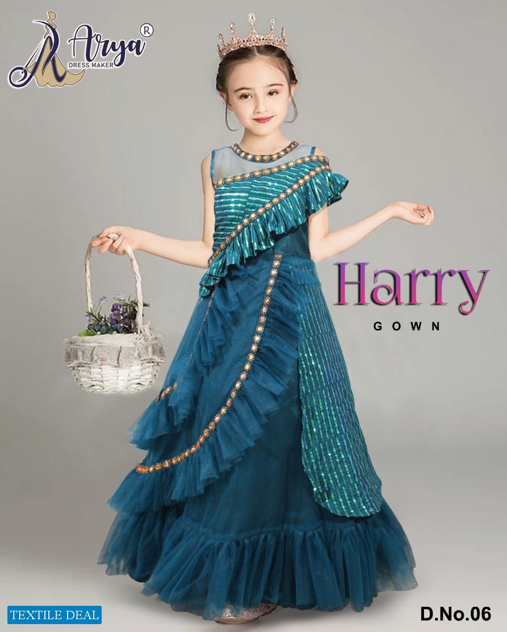 Arya Harry Gown Childen Gown Wholesale Children Gown Catalogs