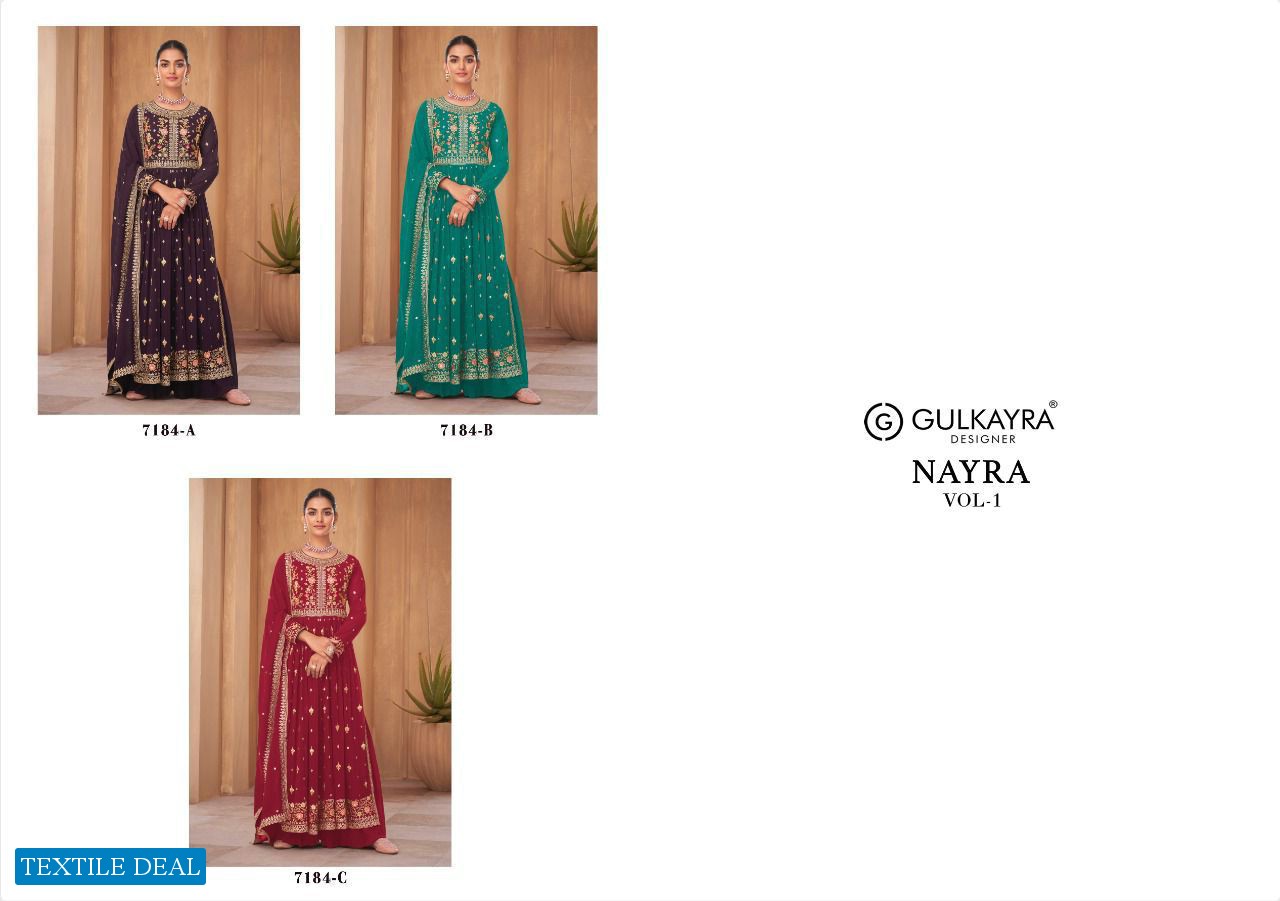 Gulkayra Nayra Vol-1 Wholesale Nayra Cut Wedding Collection Salwar Suits