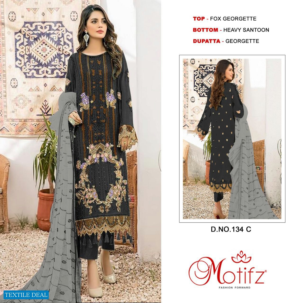 Motifz D.no 134 Colour Wholesale Pakistani Concept Salwar Suits