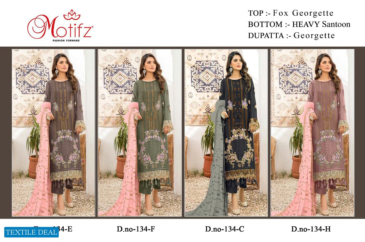 Motifz D.no 134 Colour Wholesale Pakistani Concept Salwar Suits