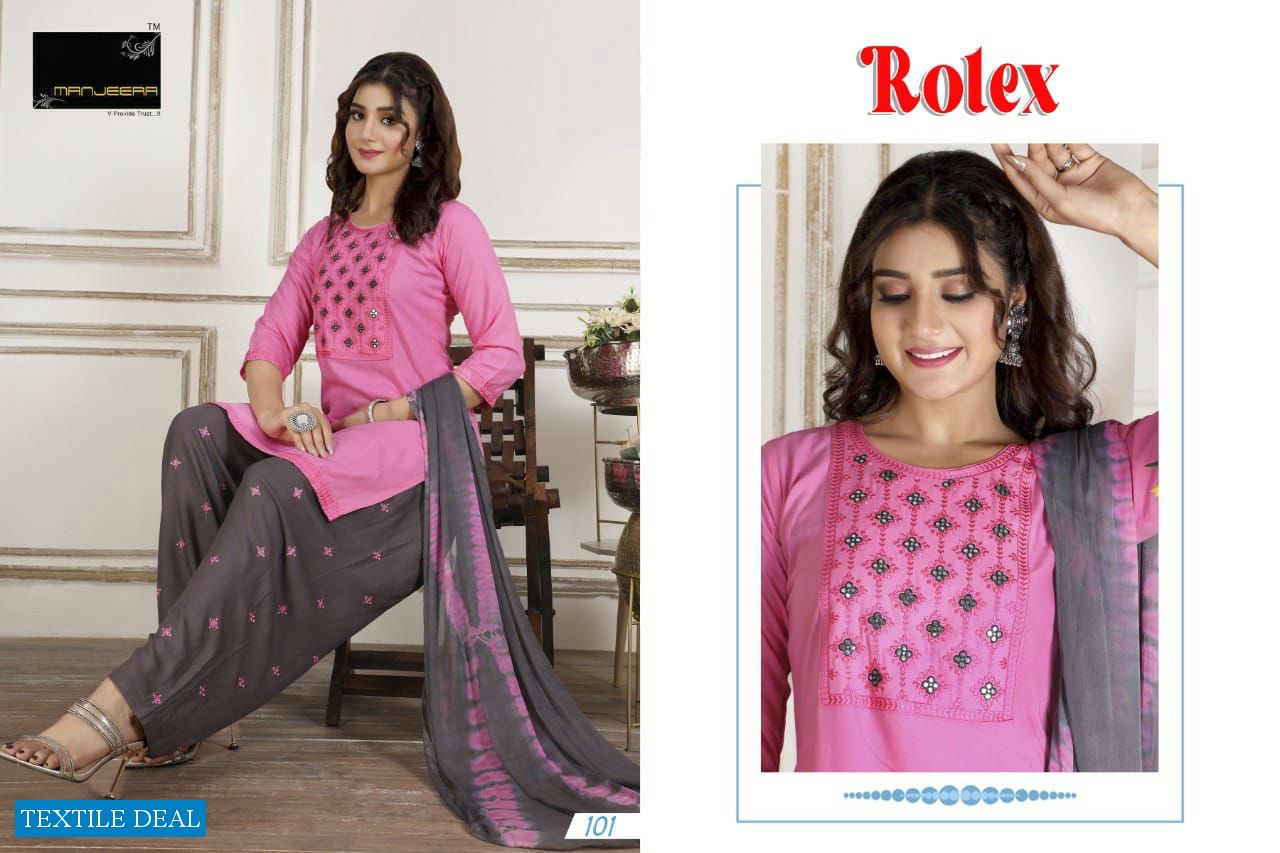 Manjeera Rolex Wholesale Readymade Patiyala Dress
