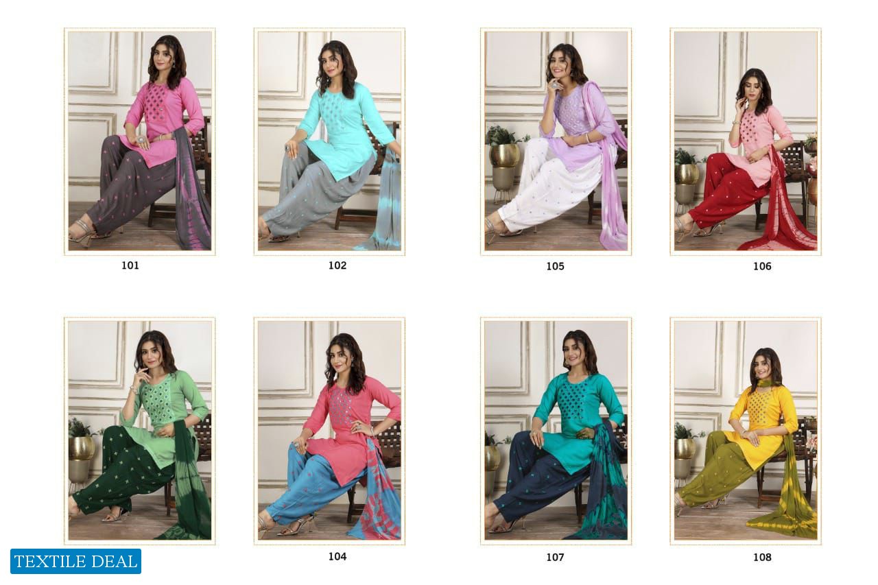 Manjeera Rolex Wholesale Readymade Patiyala Dress