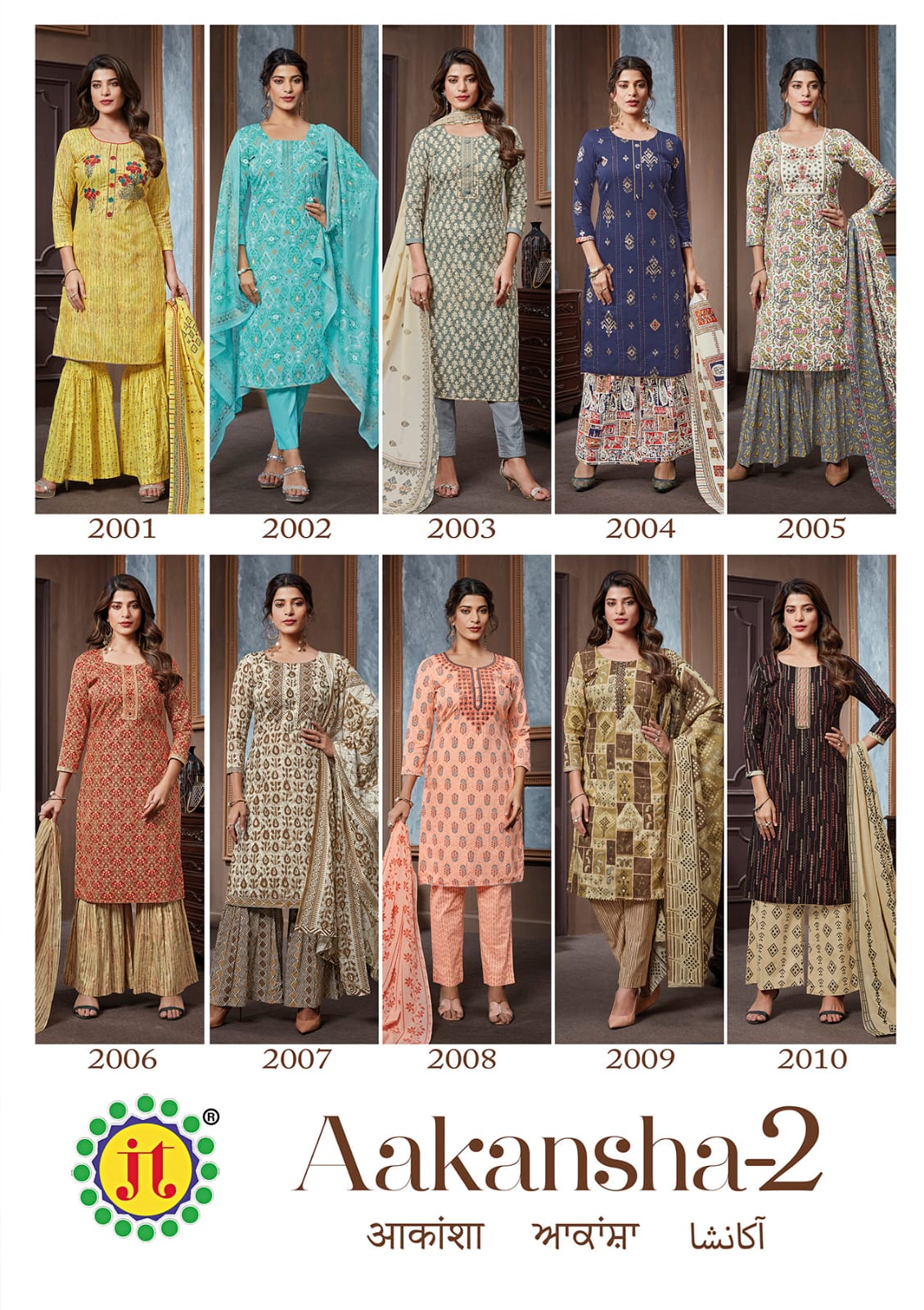 JT Aakansha Vol-2 Wholesale Lawn Cotton Printed Dress Material