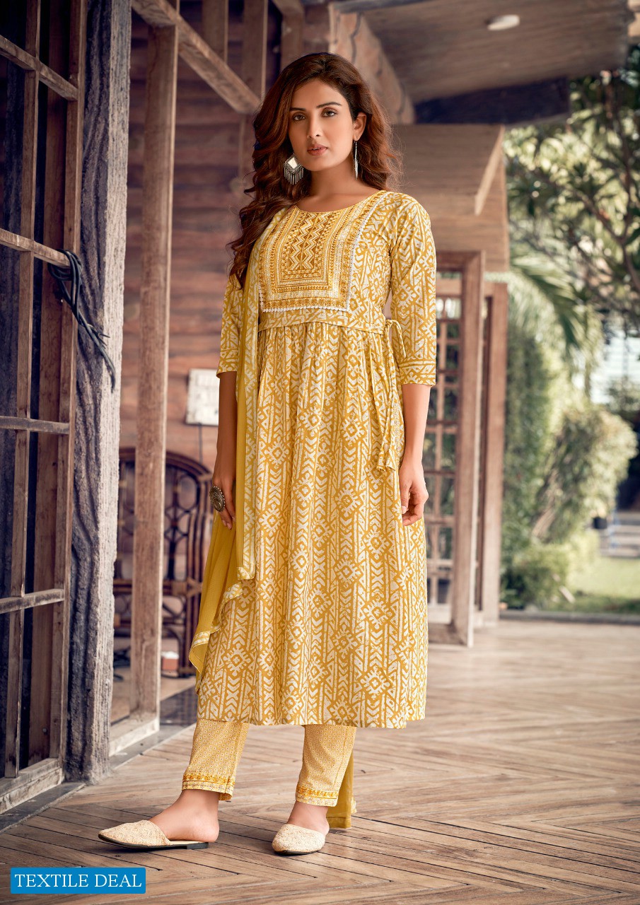 Parra khoobsurat Wholesale Fully Stitched Nayra Cut Salwar Suits