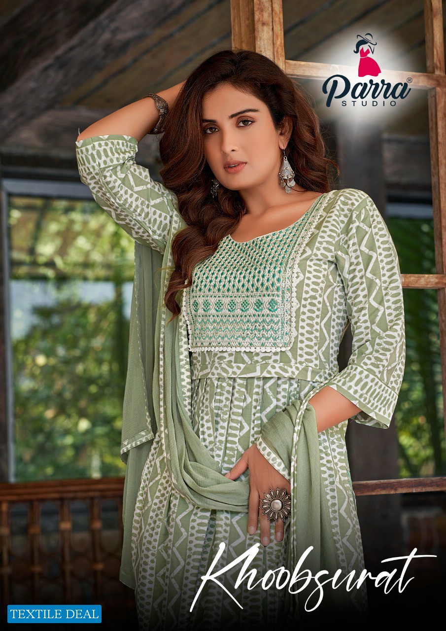 Parra khoobsurat Wholesale Fully Stitched Nayra Cut Salwar Suits