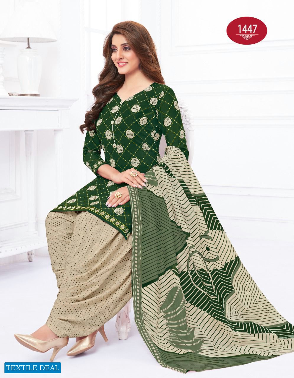 Baalar Colors Patiala Wholesale Pure Cotton Printed Dress Material