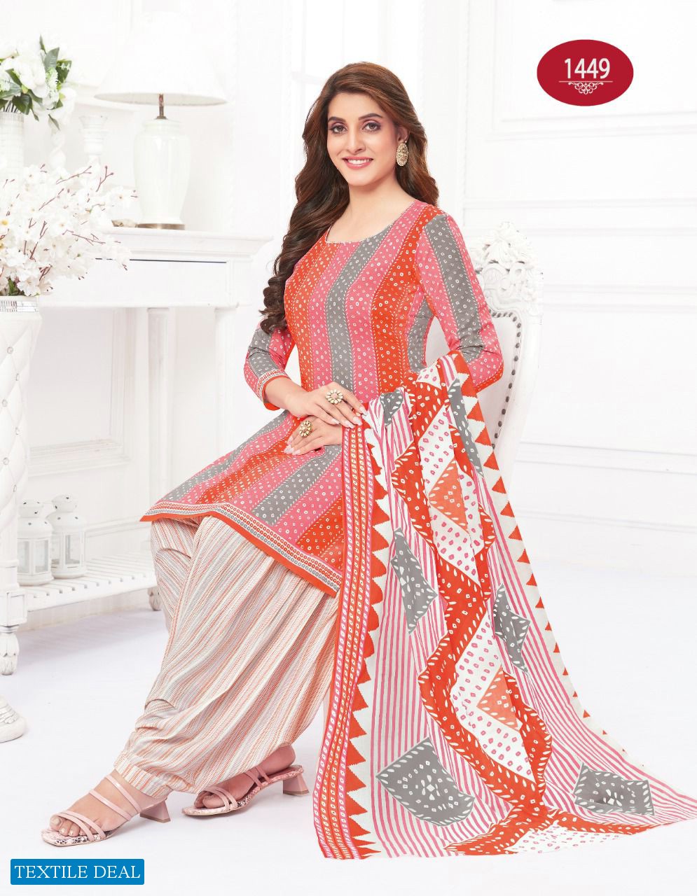 Baalar Colors Patiala Wholesale Pure Cotton Printed Dress Material