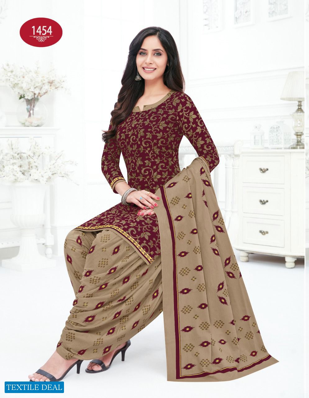 Baalar Colors Patiala Wholesale Pure Cotton Printed Dress Material