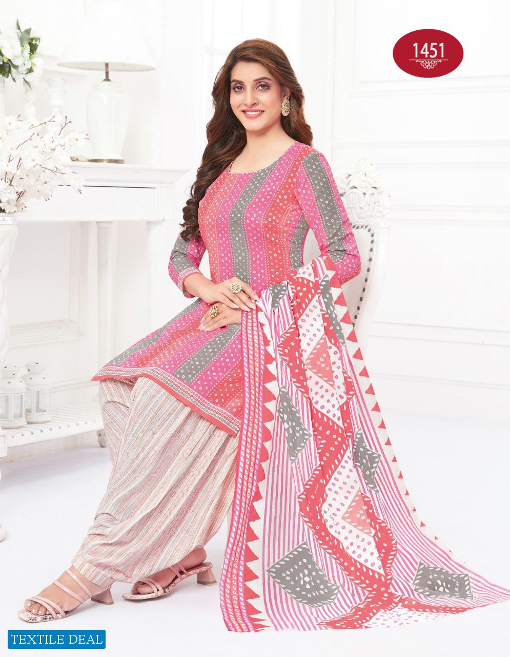 Baalar Colors Patiala Wholesale Pure Cotton Printed Dress Material