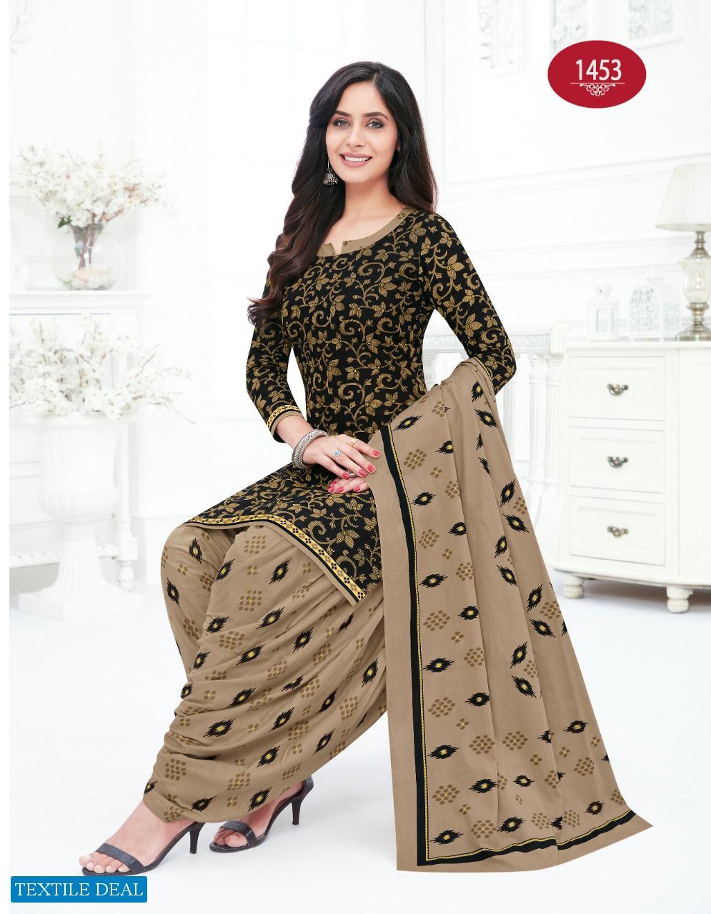 Baalar Colors Patiala Wholesale Pure Cotton Printed Dress Material