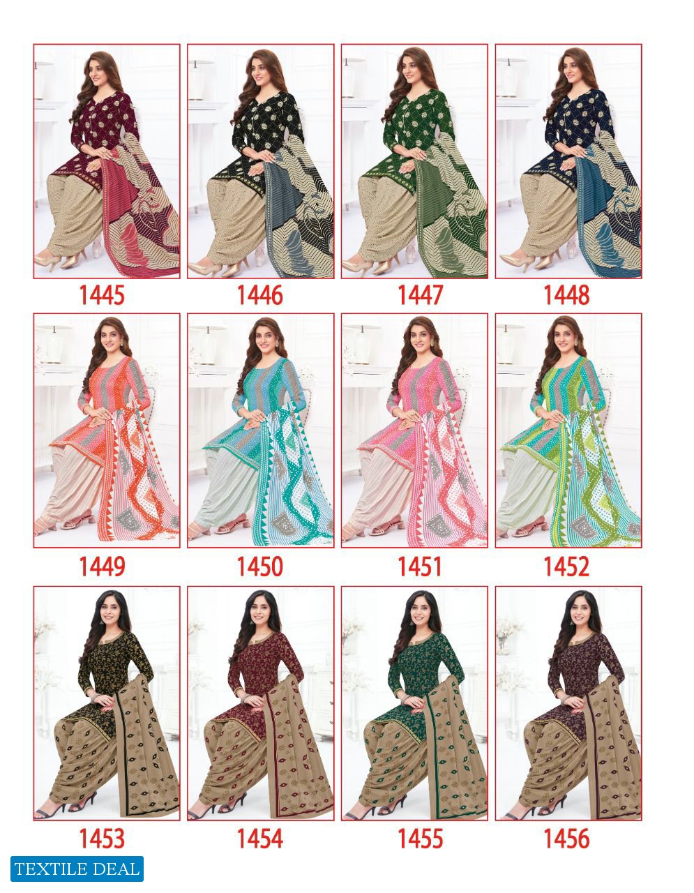 Baalar Colors Patiala Wholesale Pure Cotton Printed Dress Material