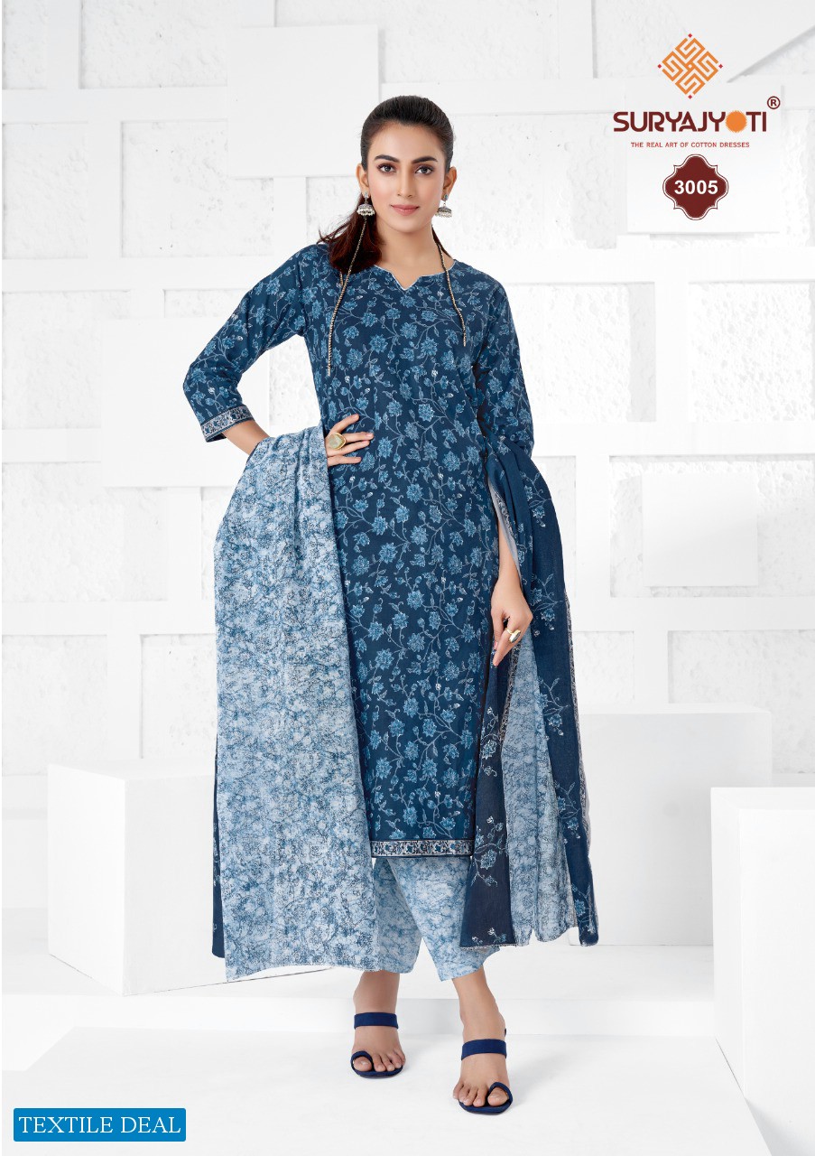 Suryajyoti Preyasi Vol-3 Wholesale Pure Soft Cotton Printed Dress Material