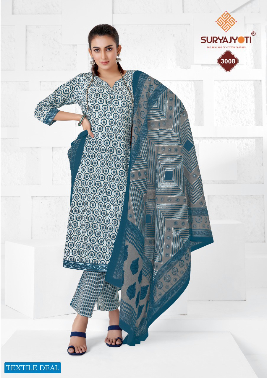 Suryajyoti Preyasi Vol-3 Wholesale Pure Soft Cotton Printed Dress Material