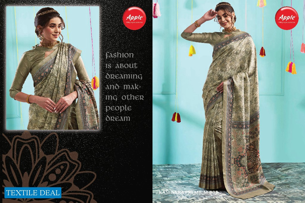Apple Kashmira Premium Vol-9 Wholesale Pashmina Silk Casual Sarees