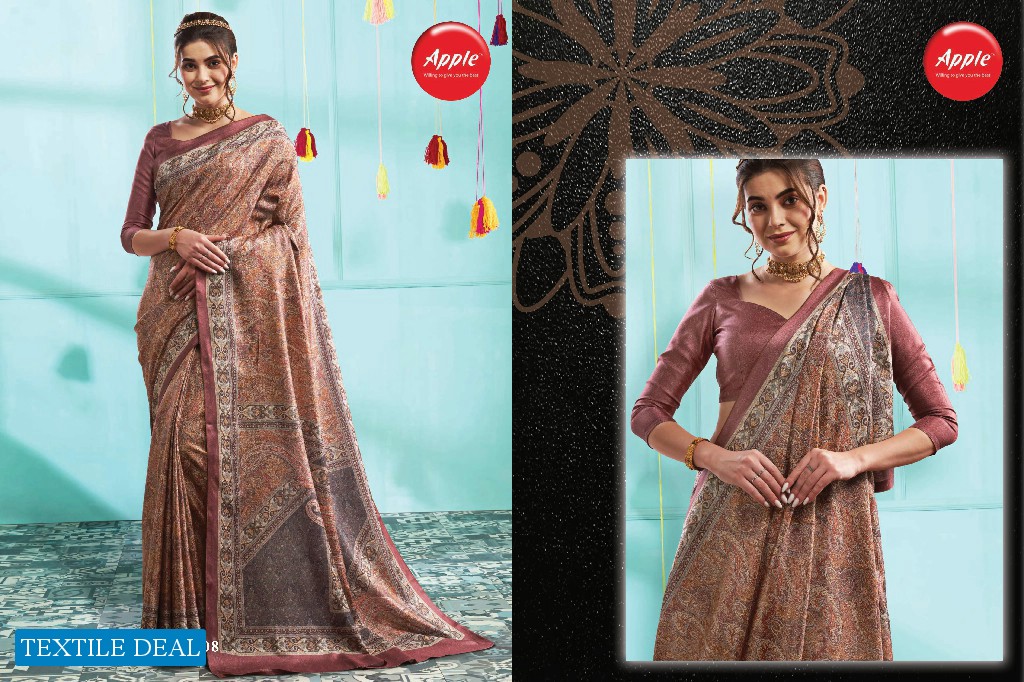 Apple Kashmira Premium Vol-9 Wholesale Pashmina Silk Casual Sarees