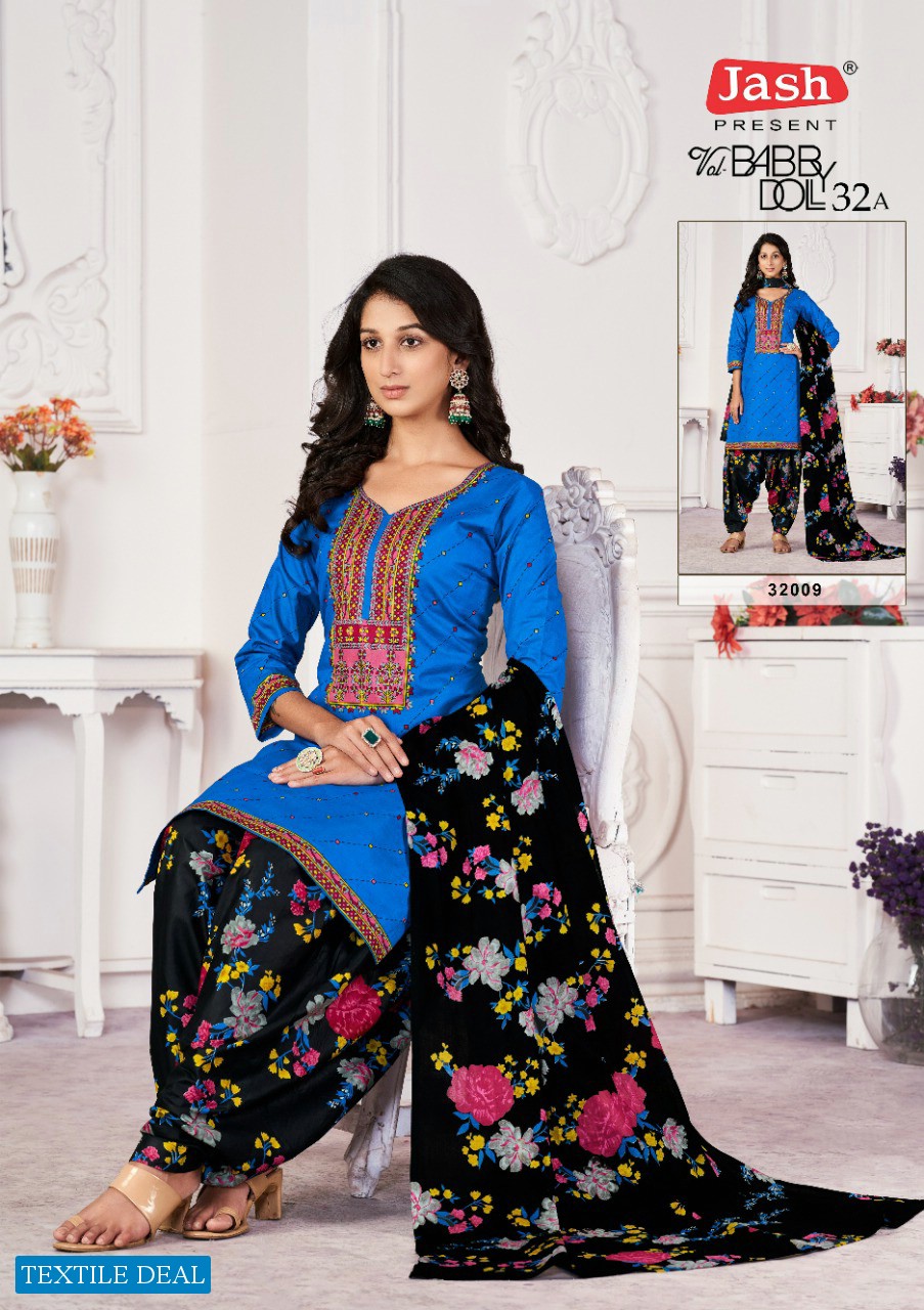 Jash Babydoll Vol-32 A Wholesale Pure Cotton Printed Dress Material