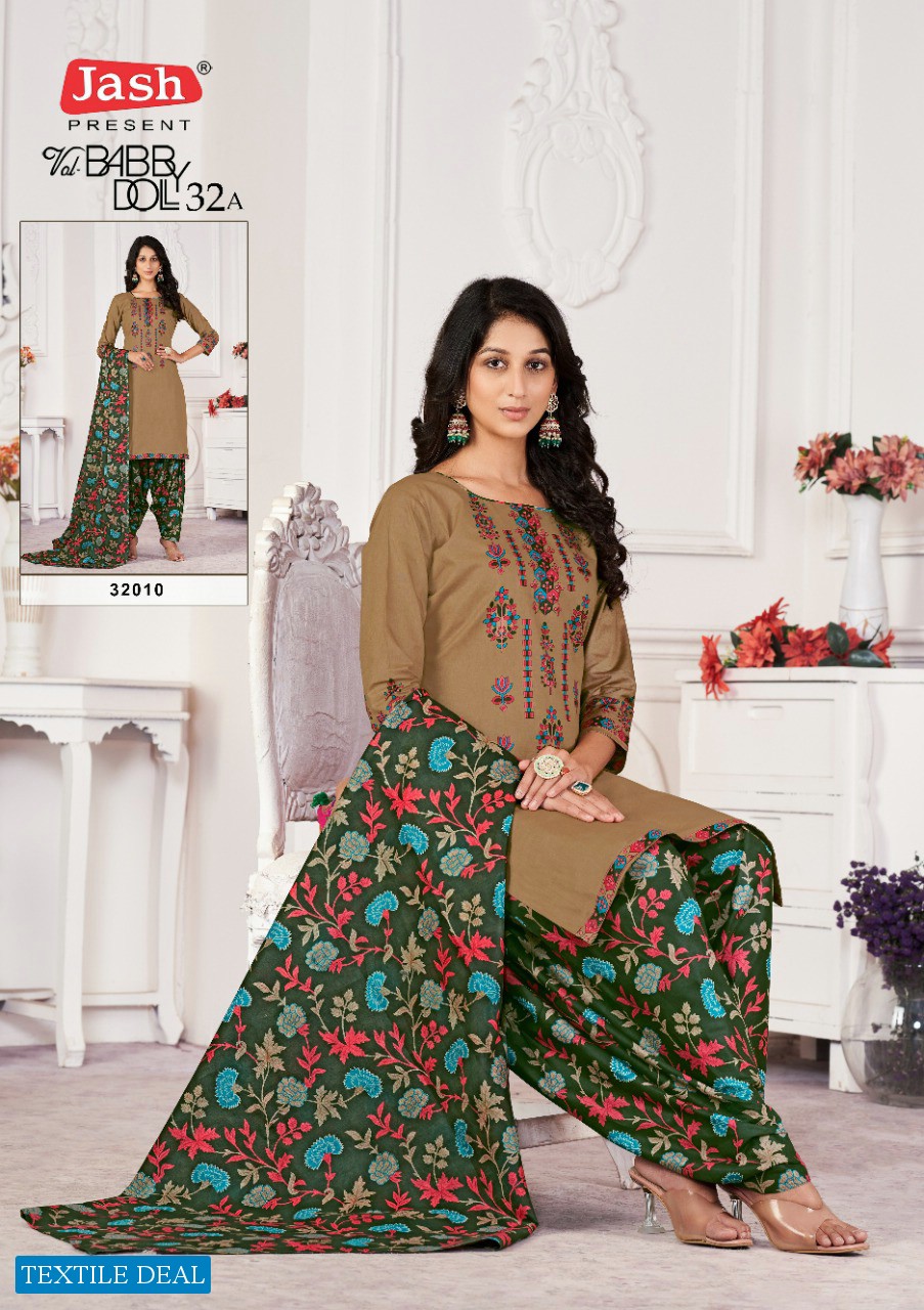 Jash Babydoll Vol-32 A Wholesale Pure Cotton Printed Dress Material