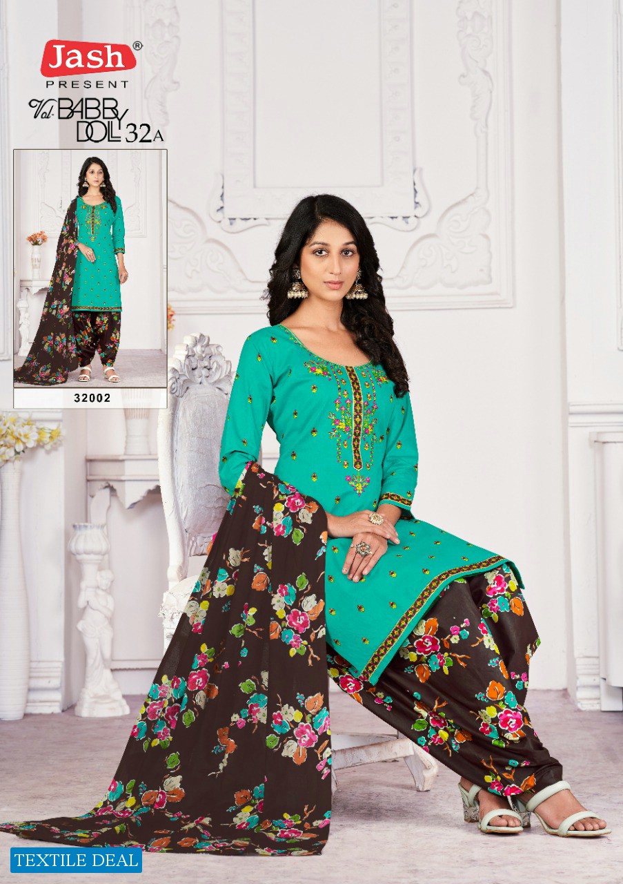 Jash Babydoll Vol-32 A Wholesale Pure Cotton Printed Dress Material