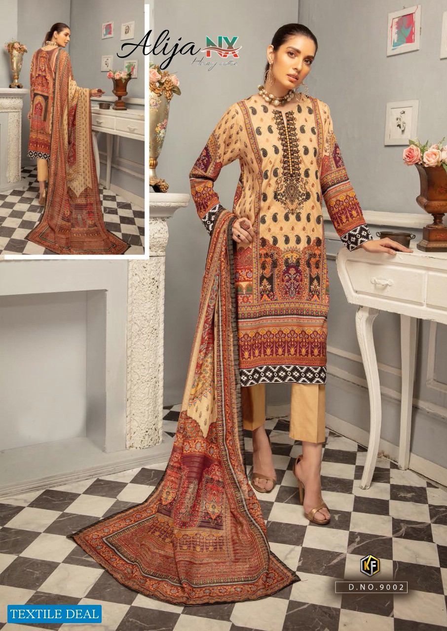 Keval Alija Nx -9 Wholesale Exclusive Karachi Cotton Printed Dress Material