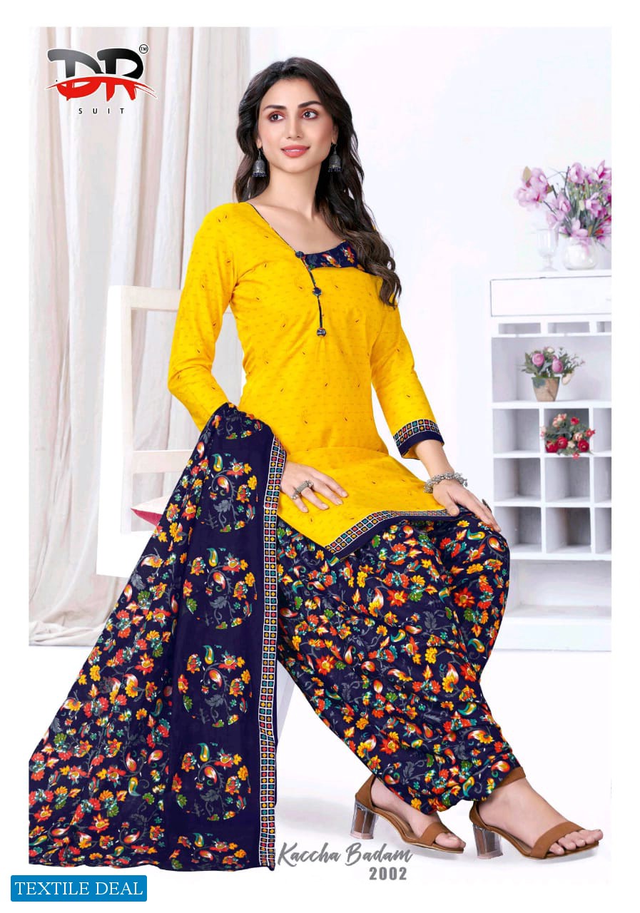 DR Suit Kaccha Badam Vol-2 Wholesale Pure Cotton Printed Dresses
