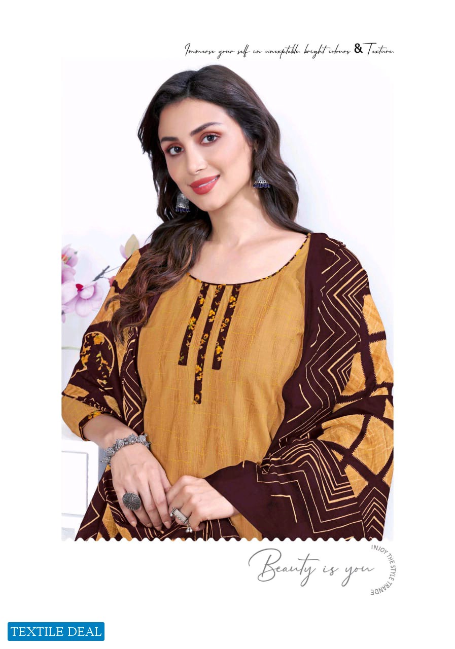 DR Suit Kaccha Badam Vol-2 Wholesale Pure Cotton Printed Dresses