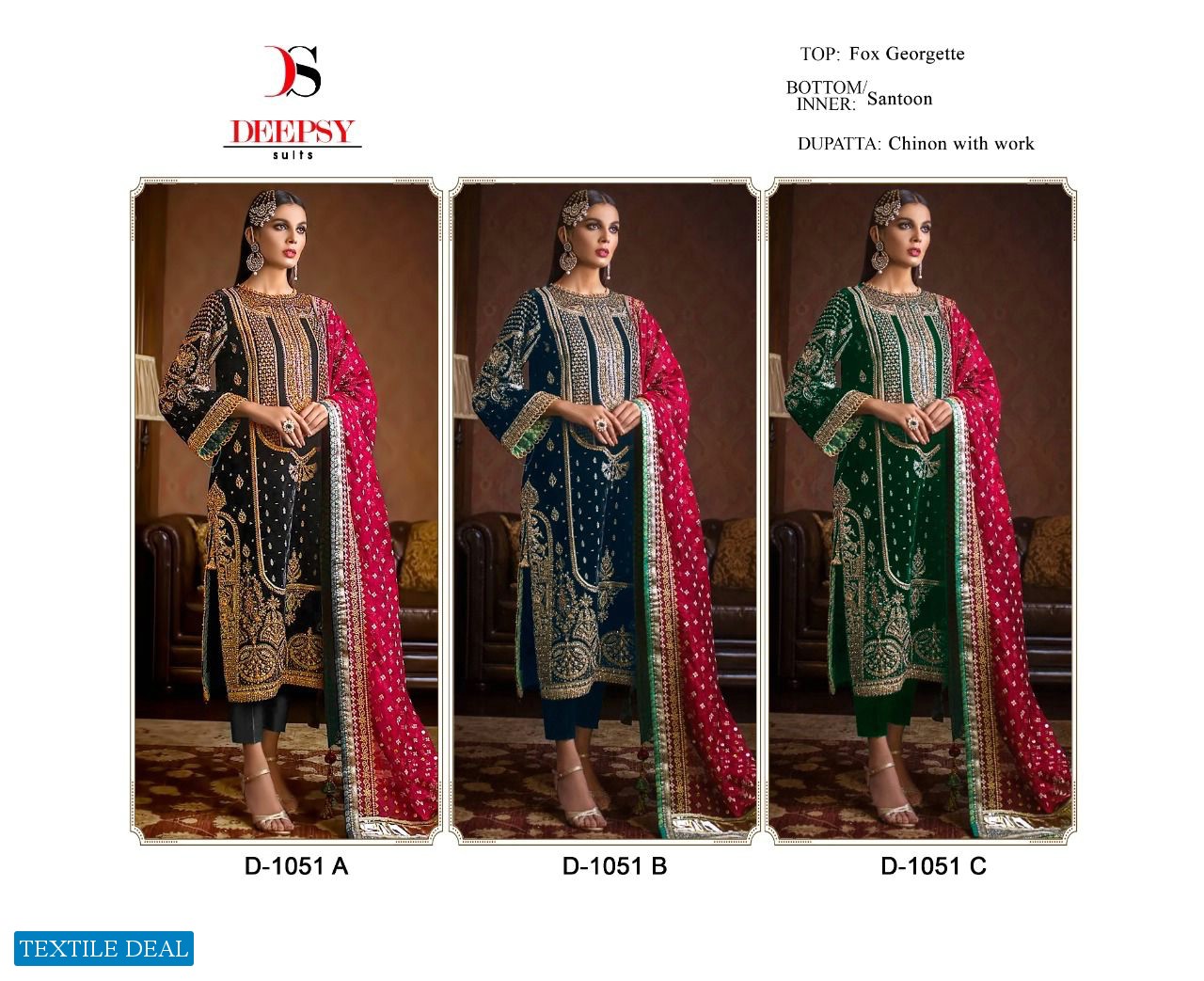 Deepsy D.no 1051 Wholesale Pakistani Dresses