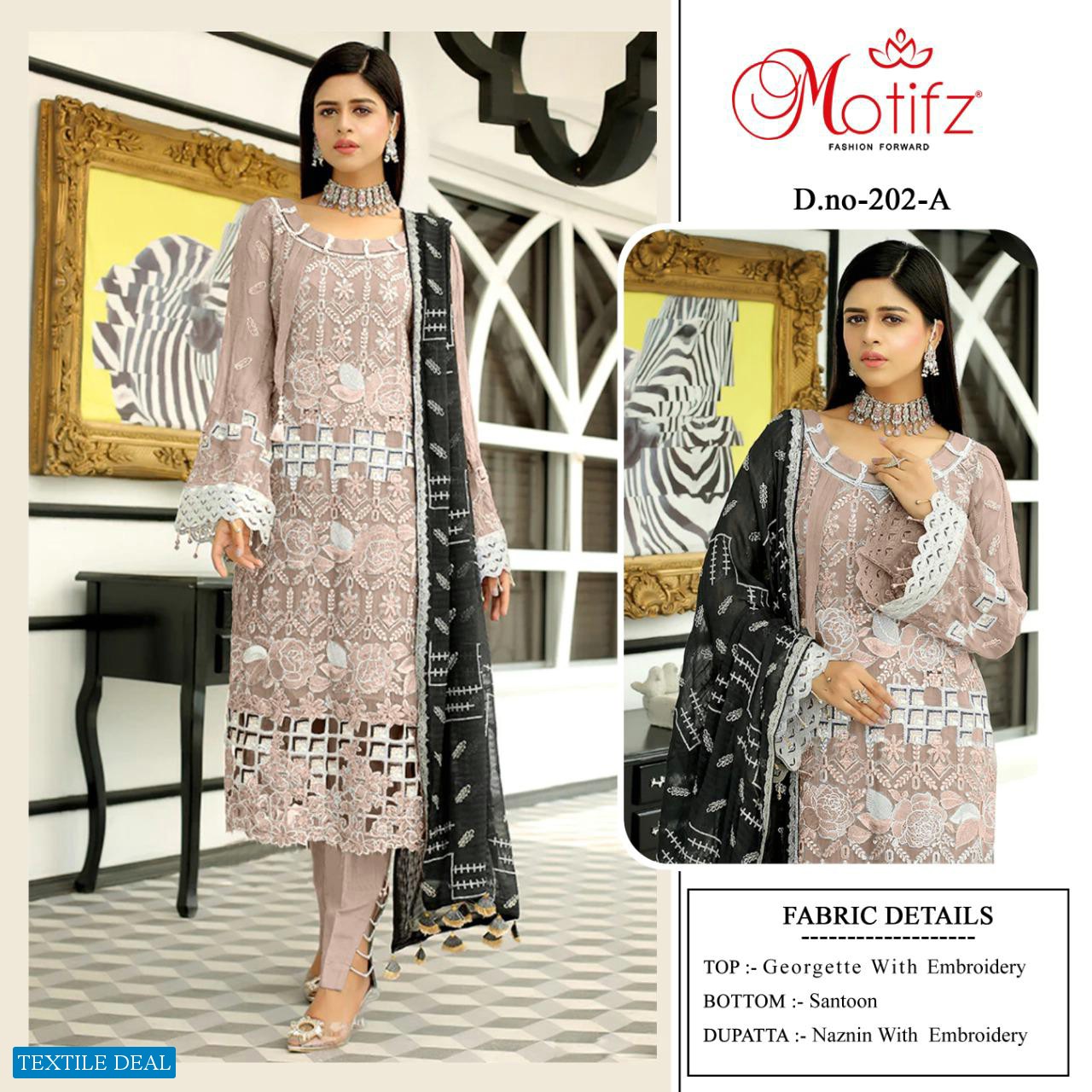 Motifz D.no 202 Wholesale Pakistani Concept Salwar Suits