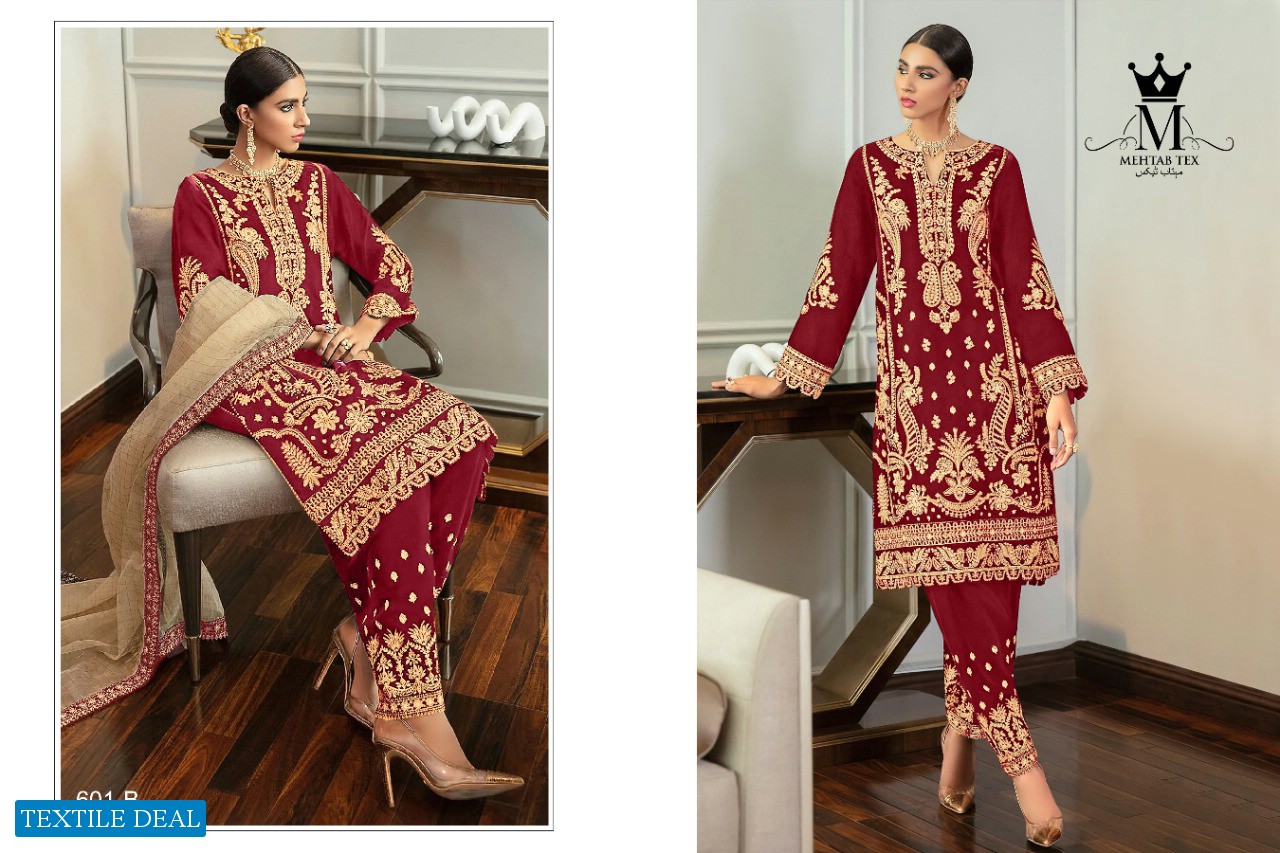 Mehtab 601 Hit Colours Wholesale Pakistani Concepts Dresses